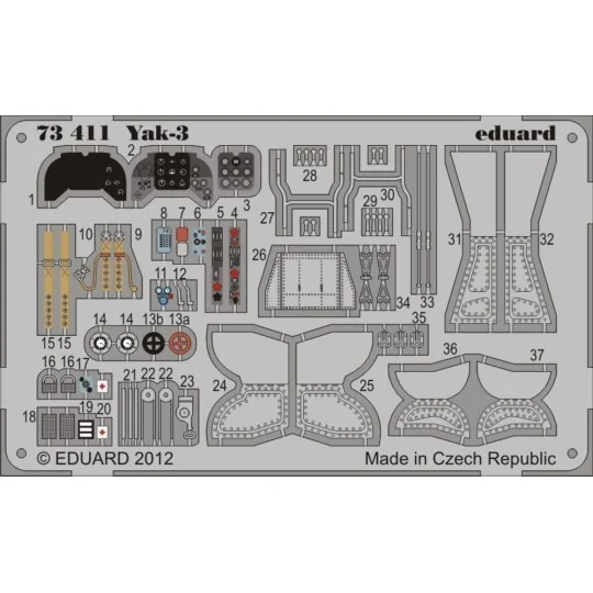 Yak-3for Zvezda, 1/72 - Eduard Accessories 73411