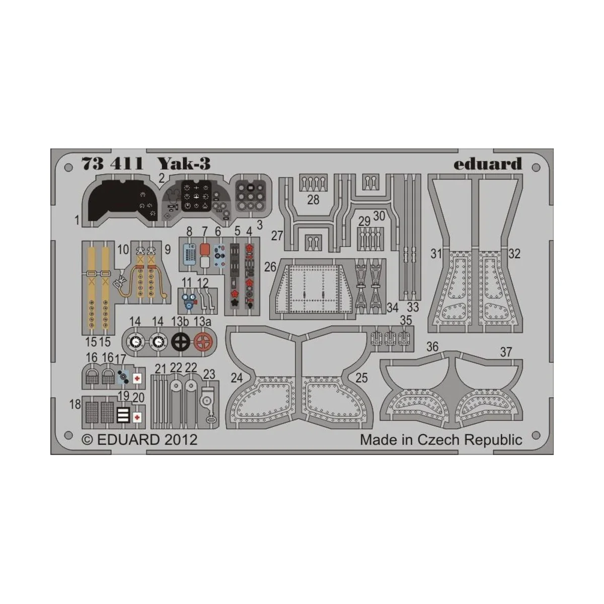 Yak-3for Zvezda - Eduard Accessories 73411