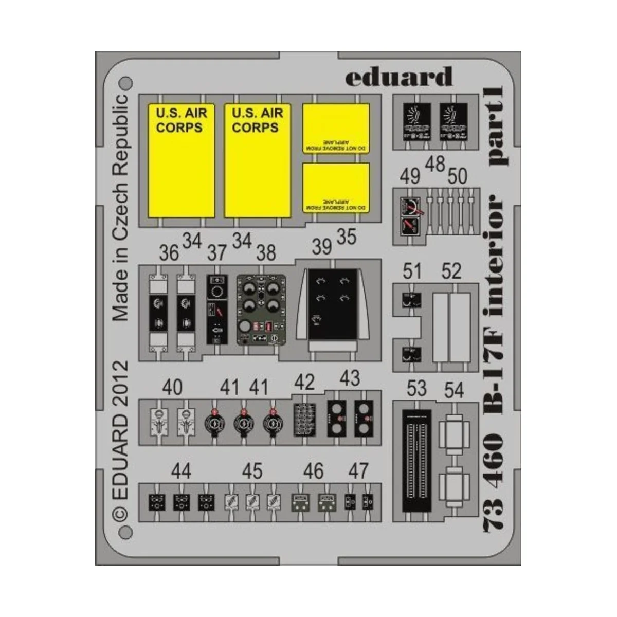 B-17F interior S.A. for Revell, 1/72 - Eduard Accessories 73460