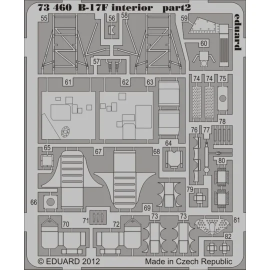 B-17F interior S.A. for Revell - Eduard Accessories 73460