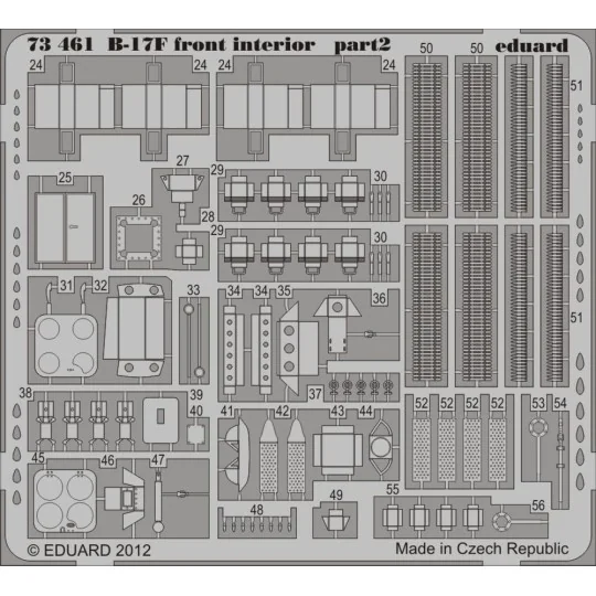 B-17F front interior for Revell, 1/72 - Eduard Accessories 73461