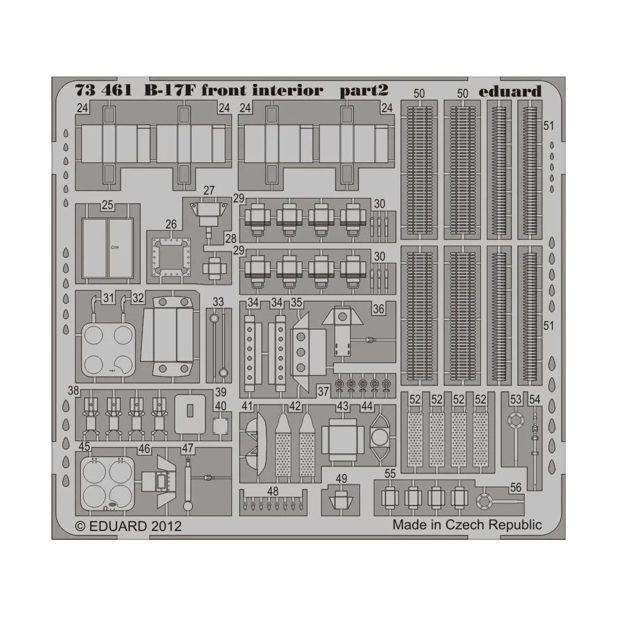 B-17F front interior for Revell, 1/72 - Eduard Accessories 73461