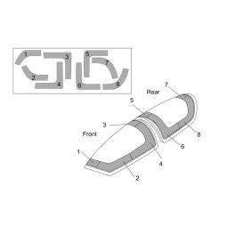 DG-1000S Glider Canopy mask (BRENGUN kit), 1/48 - Brengun BRL48146