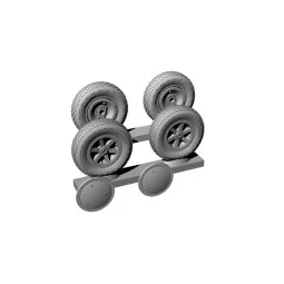 SBD Dauntless Wheels, 1/48 - Brengun BRL48143 2