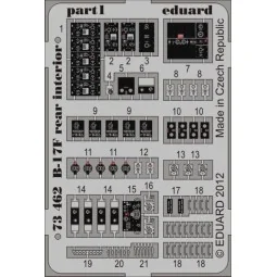B-17F rear interior for Revell, 1/72 - Eduard Accessories 73462