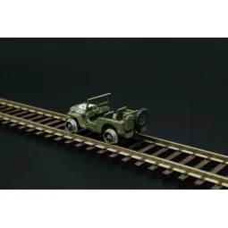 Railway Jeep (2pcs), 1/120 - Hauler HTT120084