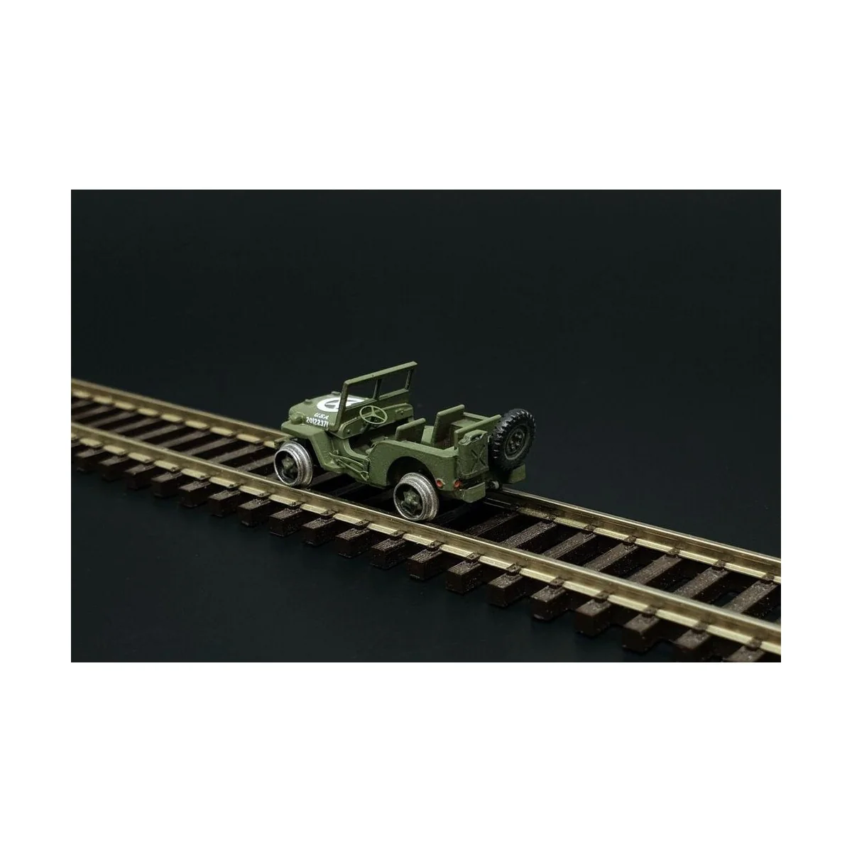 Railway Jeep (2pcs), 1/120 - Hauler HTT120084