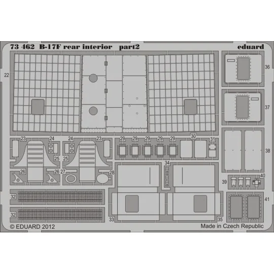 B-17F rear interior for Revell, 1/72 - Eduard Accessories 73462