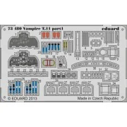 Vampire T.11 for Airfix, 1/72 - Eduard Accessories 73480