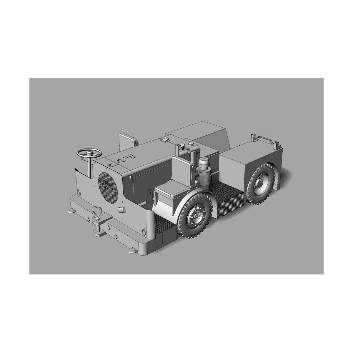 UK Flight Deck Tractor Tugmaster, 1/144 - Brengun BRS144055