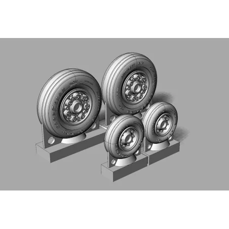 F-14D Tomcat Wheels set, 1/72 - Brengun BRL72238