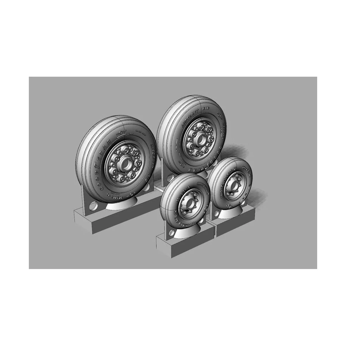 F-14D Tomcat Wheels set, 1/72 - Brengun BRL72238