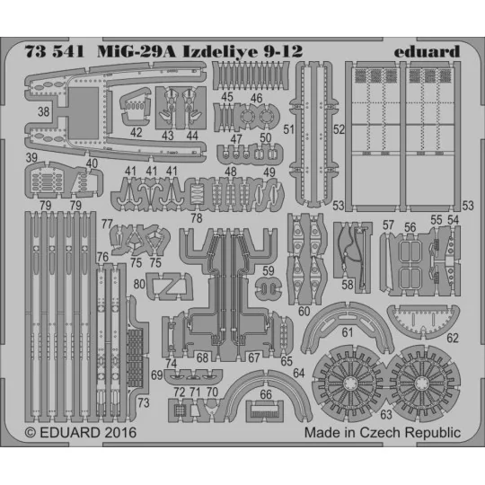 MiG-29A Izdeliye 9-12 for Trumpeter, 1/72 - Eduard Accessories 73541
