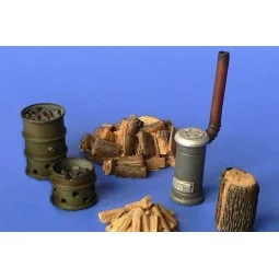 Stove and barrel brazier, 1/48 - Hauler HLX48401