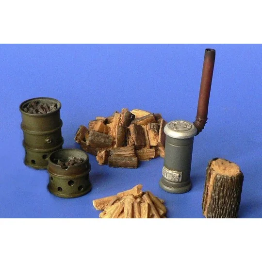 Stove and barrel brazier, 1/48 - Hauler HLX48401