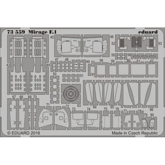 Mirage F.1 for Special Hobby, 1/72 - Eduard Accessories 73559