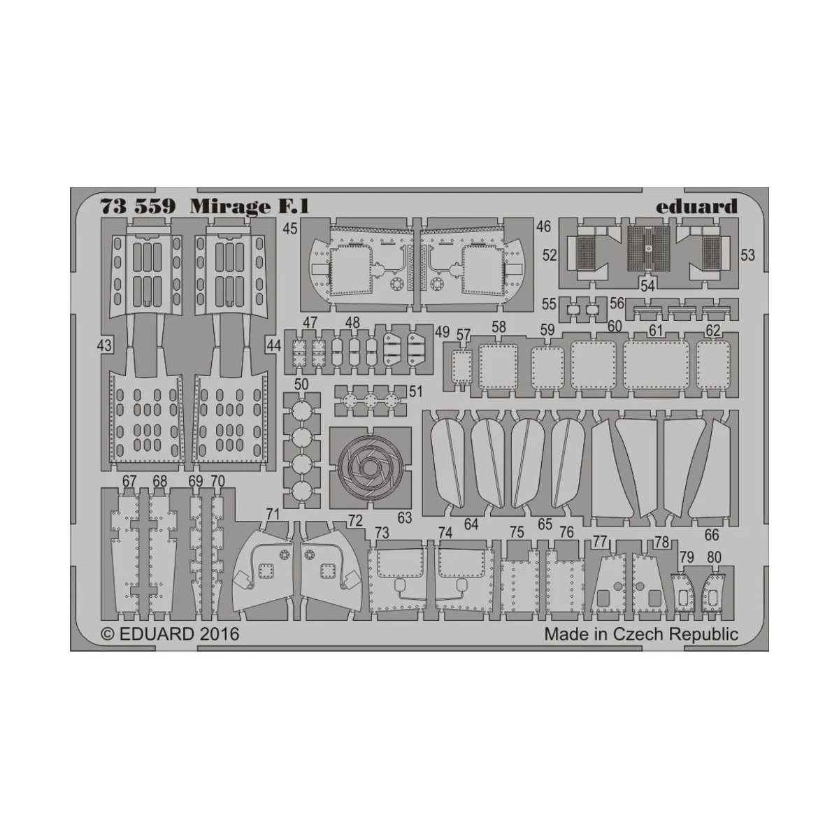 Mirage F.1 for Special Hobby - Eduard Accessories 73559