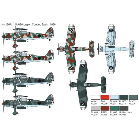 Hs 126 A-1 „Superpava“ Legion Condor, 1/72 - Brengun BRP72044