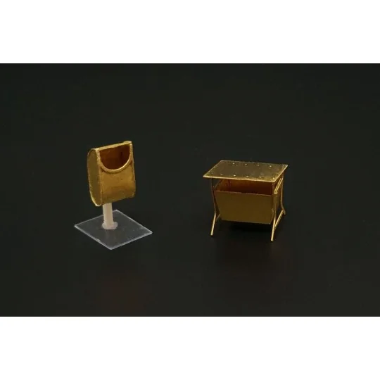 Street garbage bin (5pcs), 1/87 - Hauler HLR87208