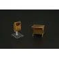 Street garbage bin (5pcs), 1/87 - Hauler HLR87208