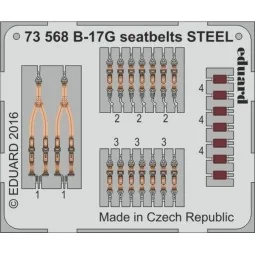 B-17G seatbelts STEEL for Airfix - Eduard Accessories 73568