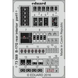 B-17G rear interior for Airfix - Eduard Accessories 73569