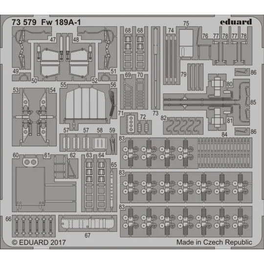Fw 189A-1 for ICM, 1/72 - Eduard Accessories 73579