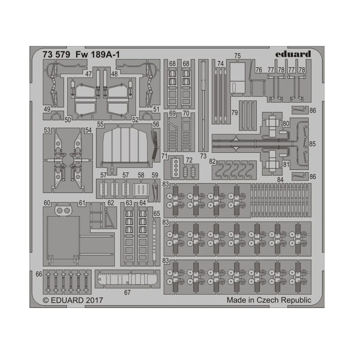 Fw 189A-1 for ICM, 1/72 - Eduard Accessories 73579