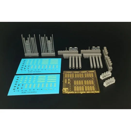 AGM-114 Hellfire (8pcs 2 racks), 1/48 - Brengun BRL48153