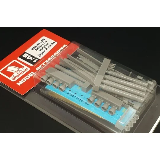 AGM-114 Hellfire (8pcs 2 racks), 1/48 - Brengun BRL48153