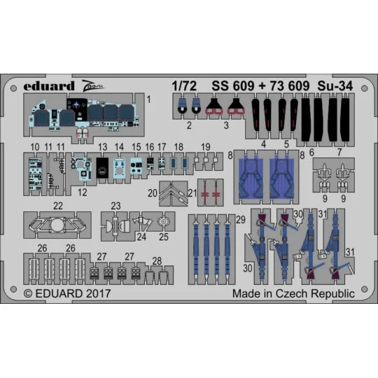 Su-34 for Trumpeter, 1/72 - Eduard Accessories 73609