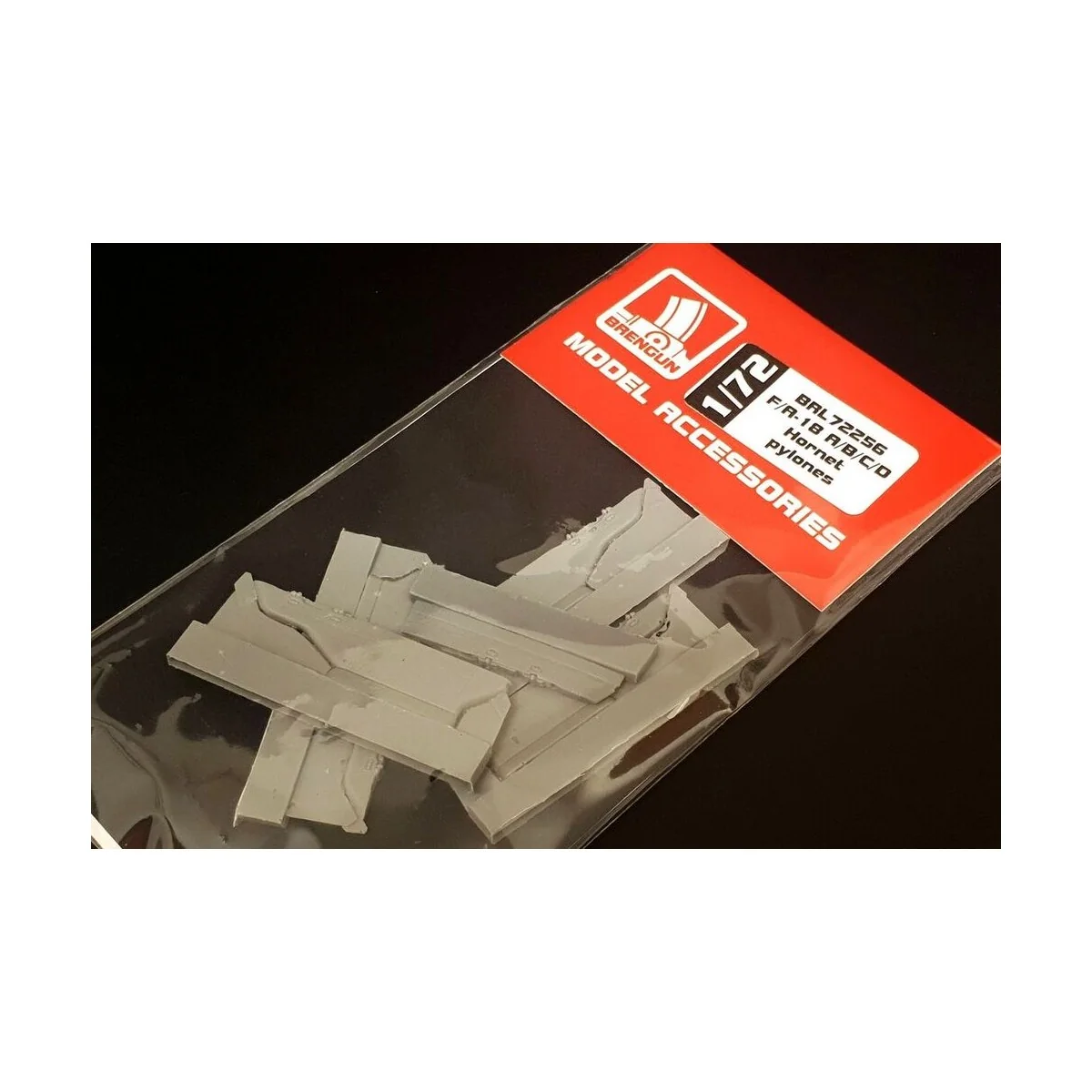 F/A-18 A/B/C/D Hornet pylons, 1/72 - Brengun BRL72256