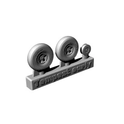 Hawker Tempest Mk.V wheels EARLY, 1/72 - Brengun BRL72260
