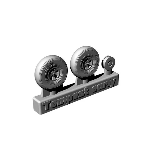 Hawker Tempest Mk.V wheels EARLY, 1/72 - Brengun BRL72260