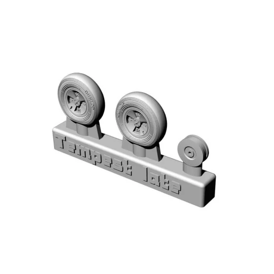 Hawker Tempest Mk.V wheels LATE, 1/72 - Brengun BRL72261