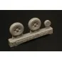 Hawker Tempest Mk.V wheels LATE, 1/72 - Brengun BRL72261