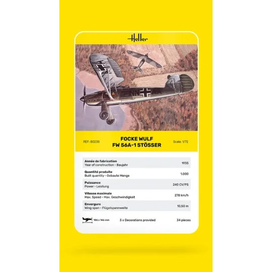 Focke Wulf FW 56A-1 Stösser - Heller 80238