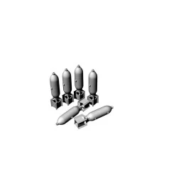 US GP 100lb AN-M30A1 bombs (6pcs), 1/32 - Brengun BRL32044