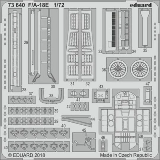 F/A-18E for Academy, 1/72 - Eduard Accessories 73640