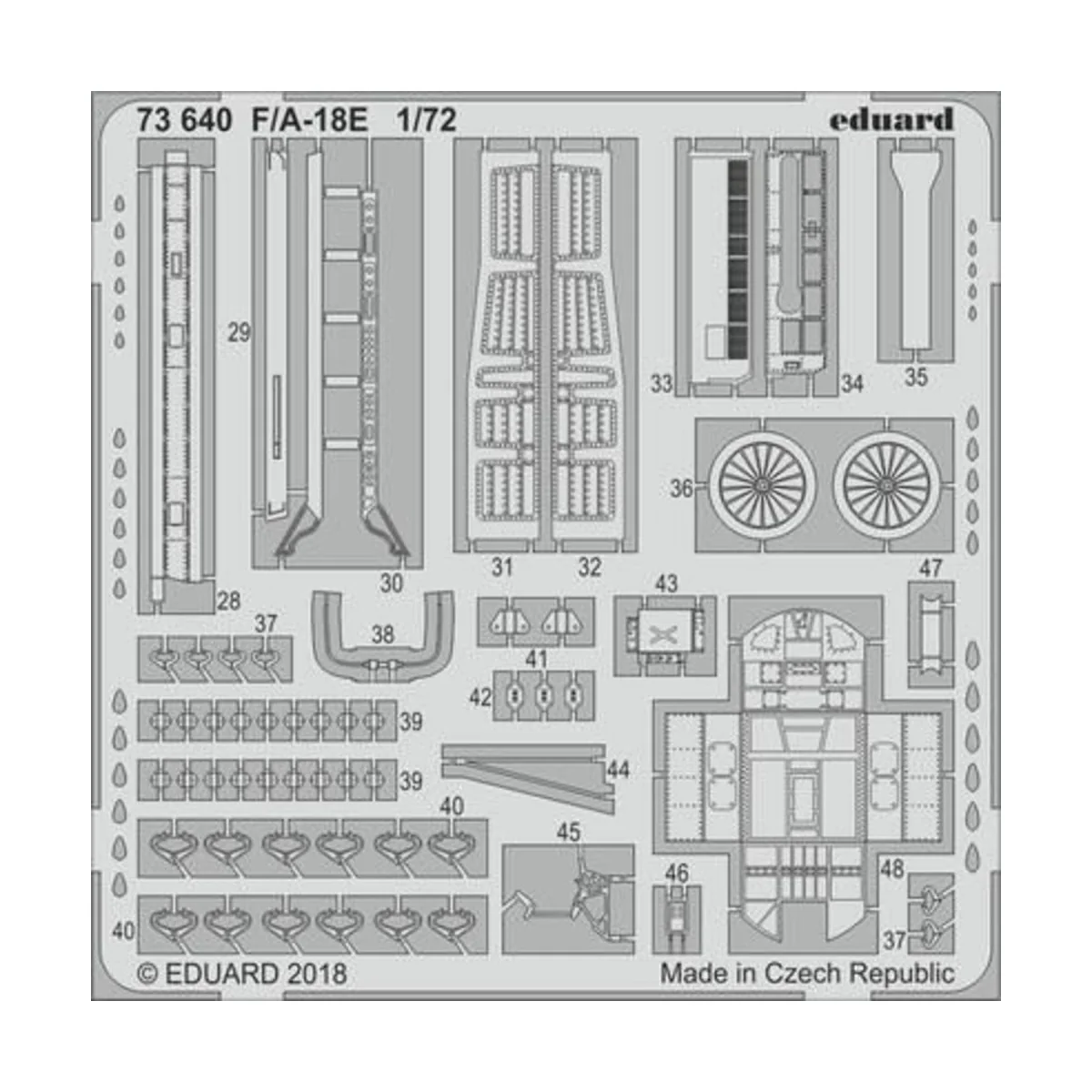 F/A-18E for Academy, 1/72 - Eduard Accessories 73640