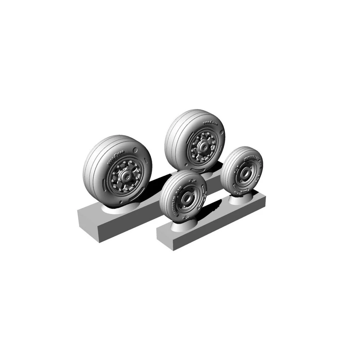 F/A-18 C/D wheel set, 1/72 - Brengun BRL72263