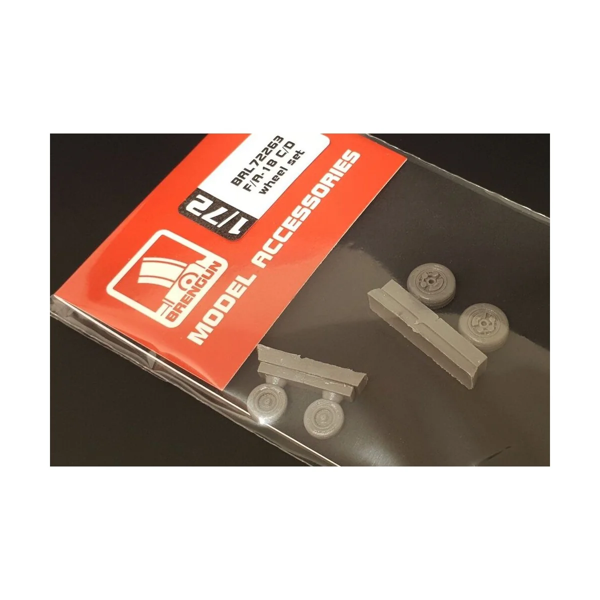F/A-18 C/D wheel set, 1/72 - Brengun BRL72263