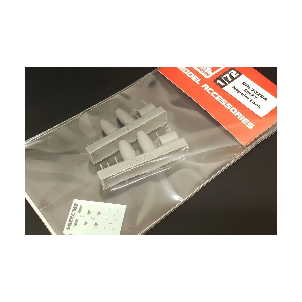 Mk77 napalm tank (2pcs), 1/72 - Brengun BRL72264
