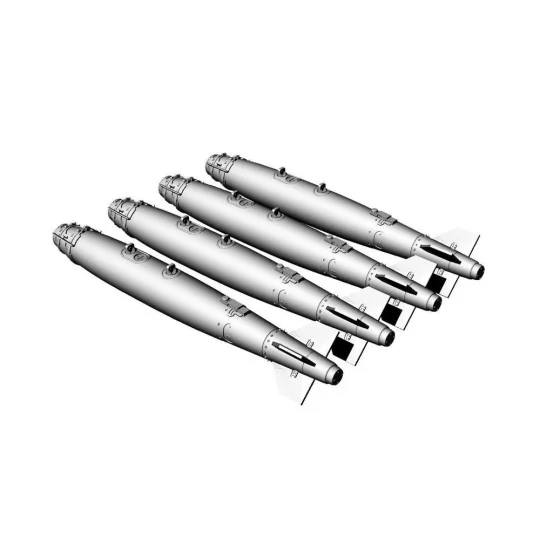 GBU-38 JDAM 500lb bomb (4pcs), 1/48 - Brengun BRL48163