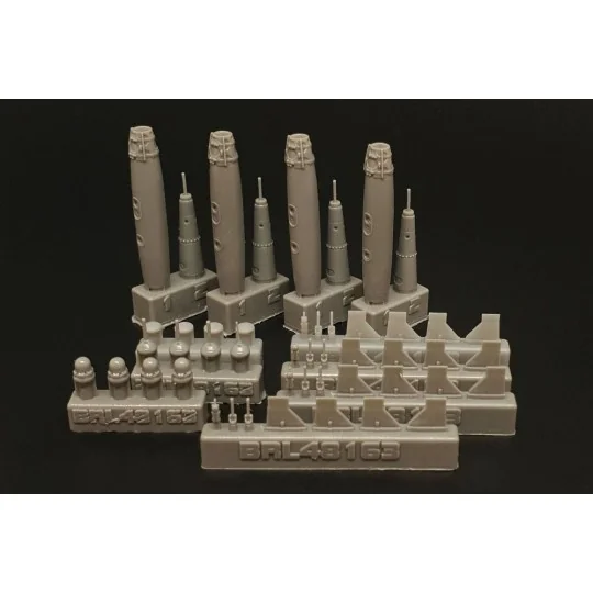 GBU-38 JDAM 500lb bomb (4pcs), 1/48 - Brengun BRL48163
