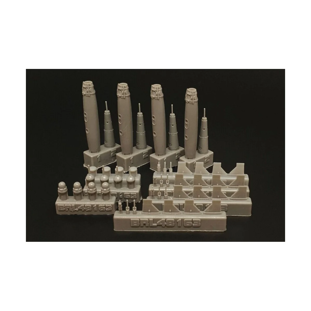GBU-38 JDAM 500lb bomb (4pcs), 1/48 - Brengun BRL48163