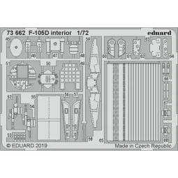 F-105D interior for Trumpeter, 1/72 - Eduard Accessories 73662