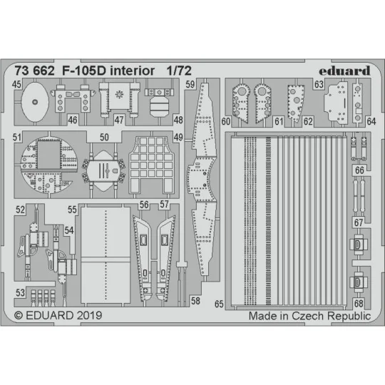 F-105D interior for Trumpeter - Eduard Accessories 73662