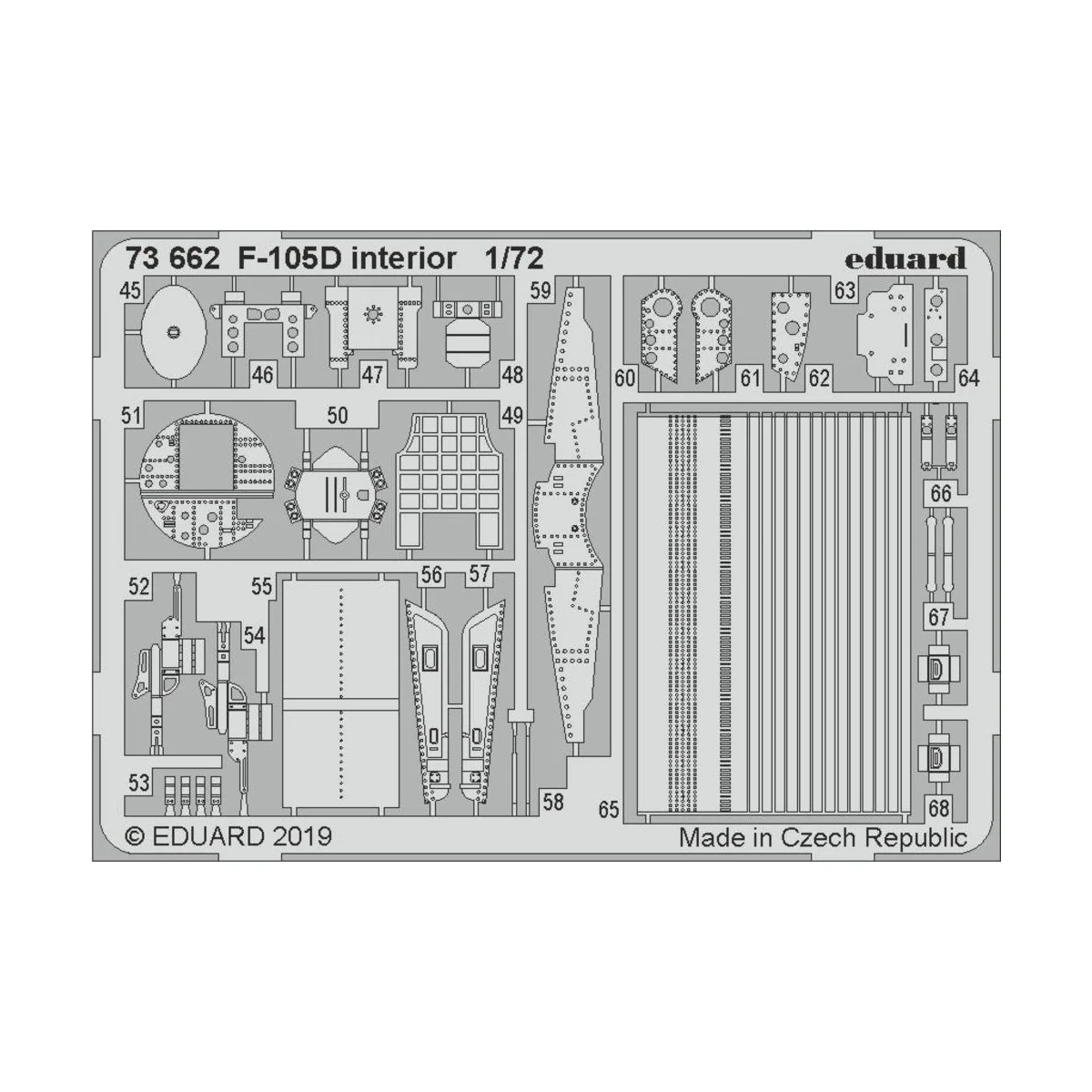 F-105D interior for Trumpeter - Eduard Accessories 73662