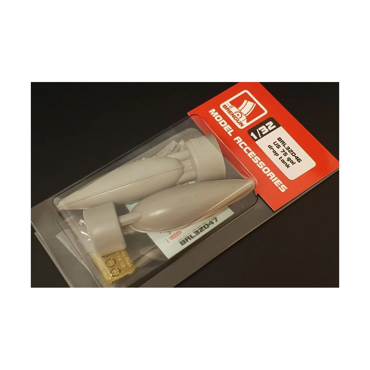 US 75 gal drop tank (2pcs), 1/32 - Brengun BRL32046